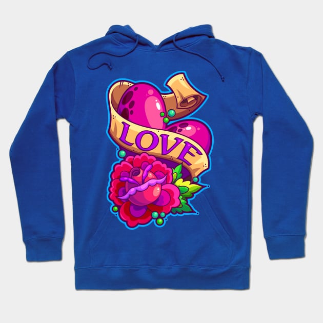 Love Tattoo Hoodie by ArtisticDyslexia